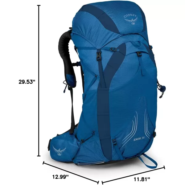 imageOsprey Exos 38 Mens Ultralight Backpacking BackpackBlue Ribbon