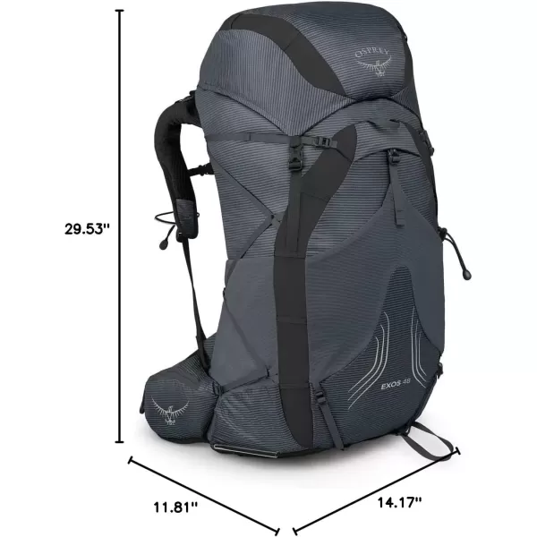 imageOsprey Exos 48 Mens Ultralight Backpacking BackpackTungsten Grey