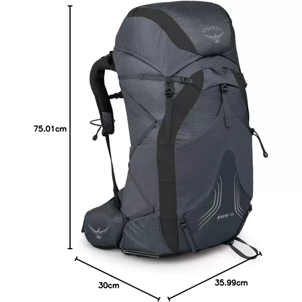 imageOsprey Exos 48 Mens Ultralight Backpacking BackpackTungsten Grey