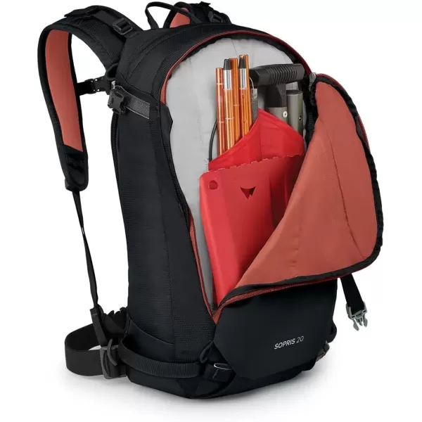 imageOsprey Sopris Pro 30L Womens Ski and Snowboard Backpack with E2 Airbag System Red MountainBlack