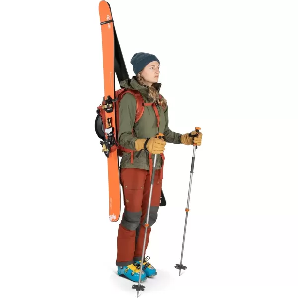imageOsprey Sopris Pro 30L Womens Ski and Snowboard Backpack with E2 Airbag System Red MountainBlack