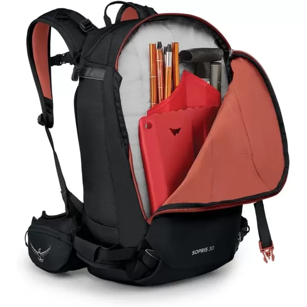 imageOsprey Sopris Pro 30L Womens Ski and Snowboard Backpack with E2 Airbag System Red MountainBlack