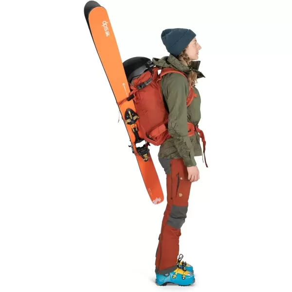 imageOsprey Sopris Pro 30L Womens Ski and Snowboard Backpack with E2 Airbag System Red MountainEmberglow Orange