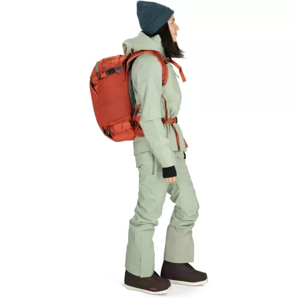 imageOsprey Sopris Pro 30L Womens Ski and Snowboard Backpack with E2 Airbag System Red MountainEmberglow Orange