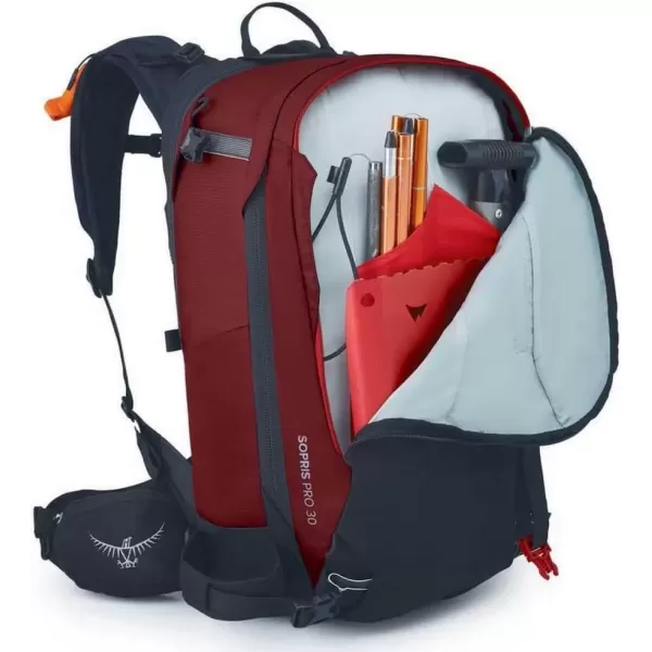 imageOsprey Sopris Pro 30L Womens Ski and Snowboard Backpack with E2 Airbag System Red MountainRed Mountain