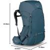 imageOsprey Renn 50L Womens Backpacking Backpack Cinder GreyChallenger Blue