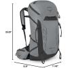 imageOsprey Tempest Pro 30L Womens Hiking Backpack with Hipbelt Mars OrangeSilver Lining