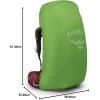 imageOsprey Aura AG 65L Womens Backpacking Backpack Tungsten Grey WMLBerry Sorbet Red