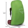 imageOsprey Aura AG 65L Womens Backpacking Backpack Tungsten Grey WMLBerry Sorbet Red