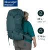 imageOsprey Renn 65L Womens Backpacking Backpack Dark CharcoalGray Wolf Extended FitCascade BlueMelon Orange