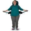 imageOsprey Renn 65L Womens Backpacking Backpack Dark CharcoalGray Wolf Extended FitCascade BlueMelon Orange