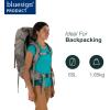 imageOsprey Renn 65L Womens Backpacking Backpack Dark CharcoalGray Wolf Extended FitDark CharcoalGray Wolf