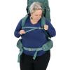imageOsprey Viva 65L Womens Backpacking Backpack Tunnel Vision Grey Extended FitSucculent Green