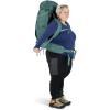imageOsprey Viva 65L Womens Backpacking Backpack Tunnel Vision Grey Extended FitSucculent Green