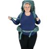 imageOsprey Viva 65L Womens Backpacking Backpack Tunnel Vision Grey Extended FitSucculent Green
