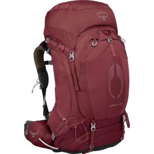 imageOsprey Aura AG 65L Womens Backpacking Backpack Tungsten Grey WMLBerry Sorbet Red