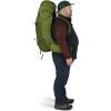 imageOsprey Aether 65L Mens Backpacking Backpack Garlic Mustard Green SM Extended FitGarlic Mustard Green