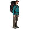 imageOsprey Aether Plus 100L Mens Backpacking Backpack Black SMAxo Green
