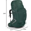 imageOsprey Aether Plus 85L Mens Backpacking Backpack Black LXLAxo Green