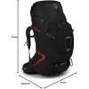 imageOsprey Aether Plus 85L Mens Backpacking Backpack Black LXLBlack