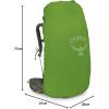 imageOsprey Kestrel 58L Mens Backpacking Backpack Black LXLBonsai Green