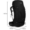 imageOsprey Kestrel 68L Mens Backpacking Backpack Black LXLBlack