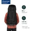 imageOsprey Kestrel 68L Mens Backpacking Backpack Black LXLBonsai Green