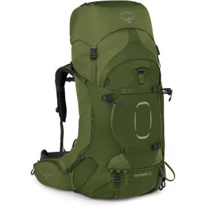 imageOsprey Aether 65L Mens Backpacking Backpack Garlic Mustard Green SM Extended FitGarlic Mustard Green