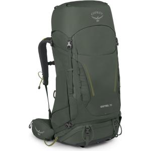 imageOsprey Kestrel 58L Mens Backpacking Backpack Black LXLBonsai Green