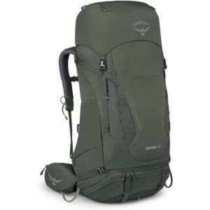 imageOsprey Kestrel 68L Mens Backpacking Backpack Black LXLBonsai Green