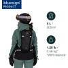 imageOsprey Glade 12L Ski and Snowboard Backpack with Hydraulics Water Reservoir BlackCascade Blue