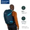 imageOsprey Hikelite 32L Unisex Hiking Backpack ChameleonBlack MLPine Leaf Green