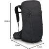 imageOsprey Sportlite 30L Unisex Lightweight Hiking Backpack AlkalineHotspot Pink SMDark Charcoal Grey