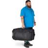 imageOsprey Transporter 90L Wheeled Travel Duffel Bag Raven BlackBlue FlameNocturnal Blue