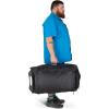 imageOsprey Transporter 90L Wheeled Travel Duffel Bag Raven BlackBlue FlameNocturnal Blue