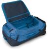 imageOsprey Transporter 90L Wheeled Travel Duffel Bag Raven BlackBlue FlameNocturnal Blue