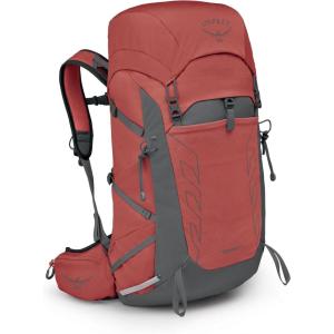 imageOsprey Tempest 33L Womens Lightweight Hiking Backpack with Hipbelt BlackCoal GreyExtended FitRed PampasCoal Grey