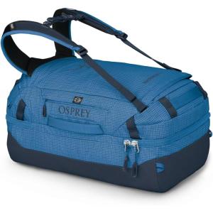 imageOsprey Transporter Squffel  Durable Square Split Travel Duffel BagBlue FlameNocturnal Blue