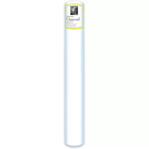 imageStrathmore 33136 300 Series Charcoal Roll 36quot x10 Yards White9x12