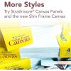 imageStrathmore 300 Series Stretched Canvas Gallery Profile 8x10 inches  Artist Canvas for Oil Acrylic Pouring ampamp Mixed Media  100 Cotton Triple Primed12x12