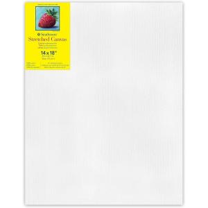 imageStrathmore 300 Series Stretched Canvas Gallery Profile 8x10 inches  Artist Canvas for Oil Acrylic Pouring ampamp Mixed Media  100 Cotton Triple Primed14x18