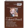 imageStrathmore Colored Pencil Spiral Paper Pad 9quotX12quot30 Sheets 62477900 White6x8