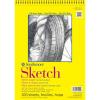 imageStrathmore 300 Series Sketch Paper Pad Wire Binding 9x12 inch White 100 Sheets
