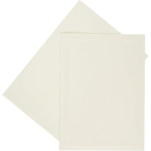 imageStrathmore Photo Mount Cards White with Classic Border 5x6875 inches 50 Pack Envelopes Included  Blank Greeting Cards for Weddings Events Birthdays