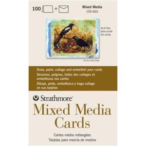 imageStrathmore STR105662 Mixed Media Full Cards 100 Pack 5 by 6875quot5x6875