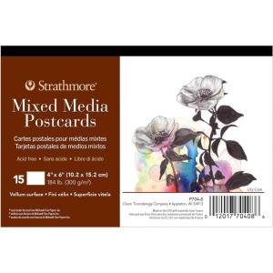 imageStrathmore Watercolor Postcard Pad 4x6 inches 15 Pack  Custom Greeting Cards for Weddings Events BirthdaysMixed Media