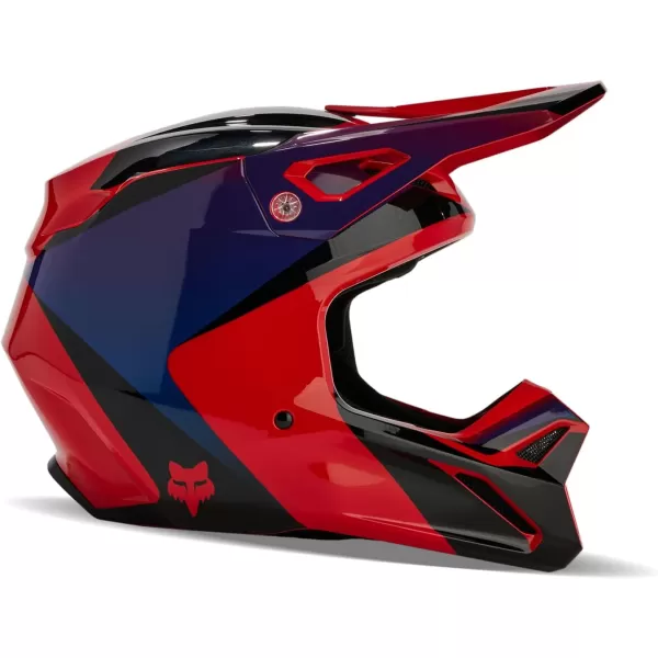 imageFox Racing V1 Motocross HelmetFluorescent Red Streak