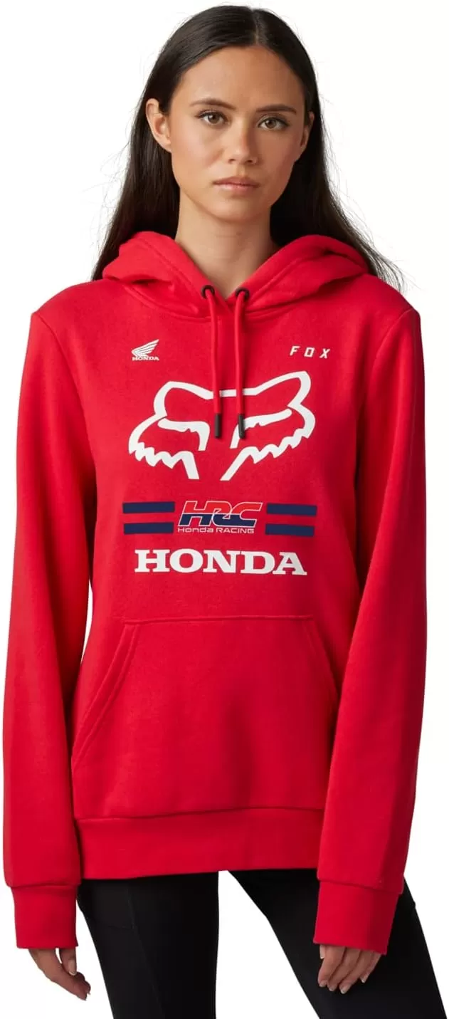 imageFox Racing Womens Standard Fox X Honda Pullover Fleece HoddieFlame Red