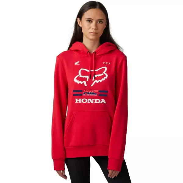 imageFox Racing Womens Standard Fox X Honda Pullover Fleece HoddieFlame Red
