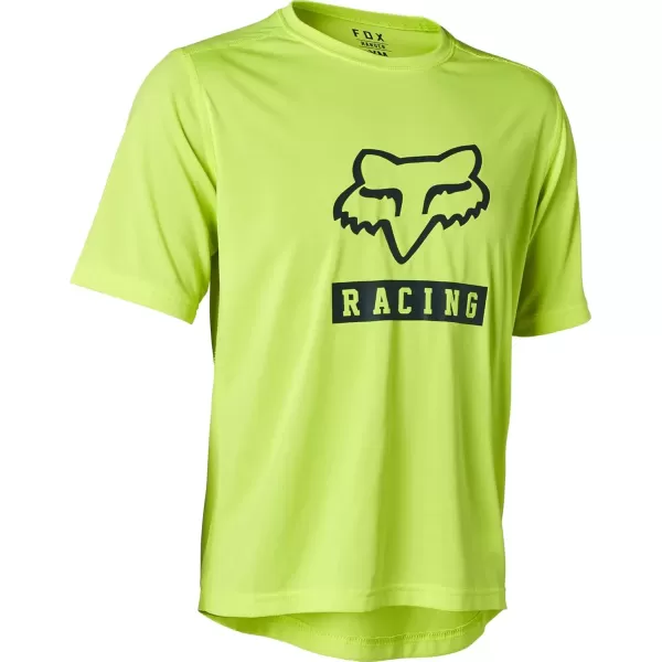 imageFox Racing Kids Youth Ranger Short Sleeve Mountain Biking JerseyFluorescent Yellow